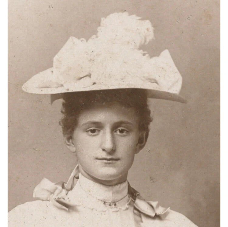 FROM FREDERICK, MD, PHOTO OF A LADY W/ GREAT HAT/PRETTY DRESS