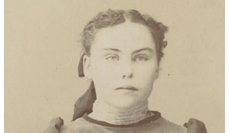 FROM FLORENCE, CO, PHOTO OF LADY W/ PRETTY DRESS