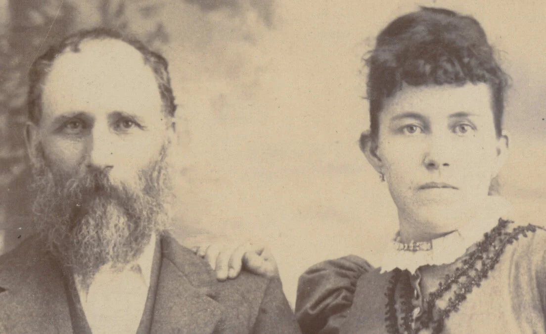 FROM MEMPHIS, TN, STUDIO PHOTO OF MAN + WIFE