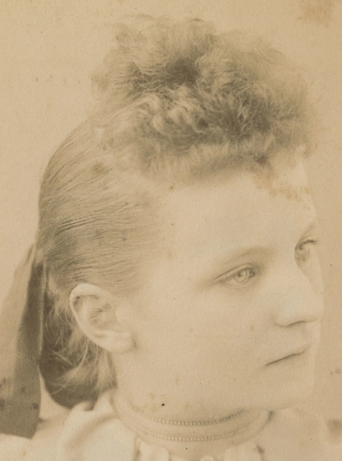 FROM CENTRAL CITY, COLORADO, PHOTO LADY W/ PRETTY DRESS