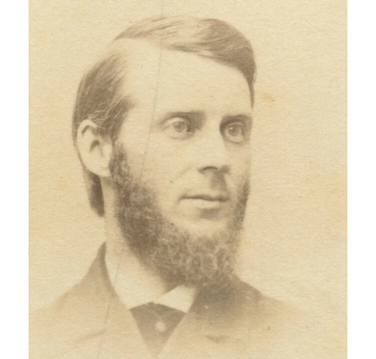 FROM SALMON FALLS, NH, PHOTO OF MAN W/ GREAT CHIN BEARD
