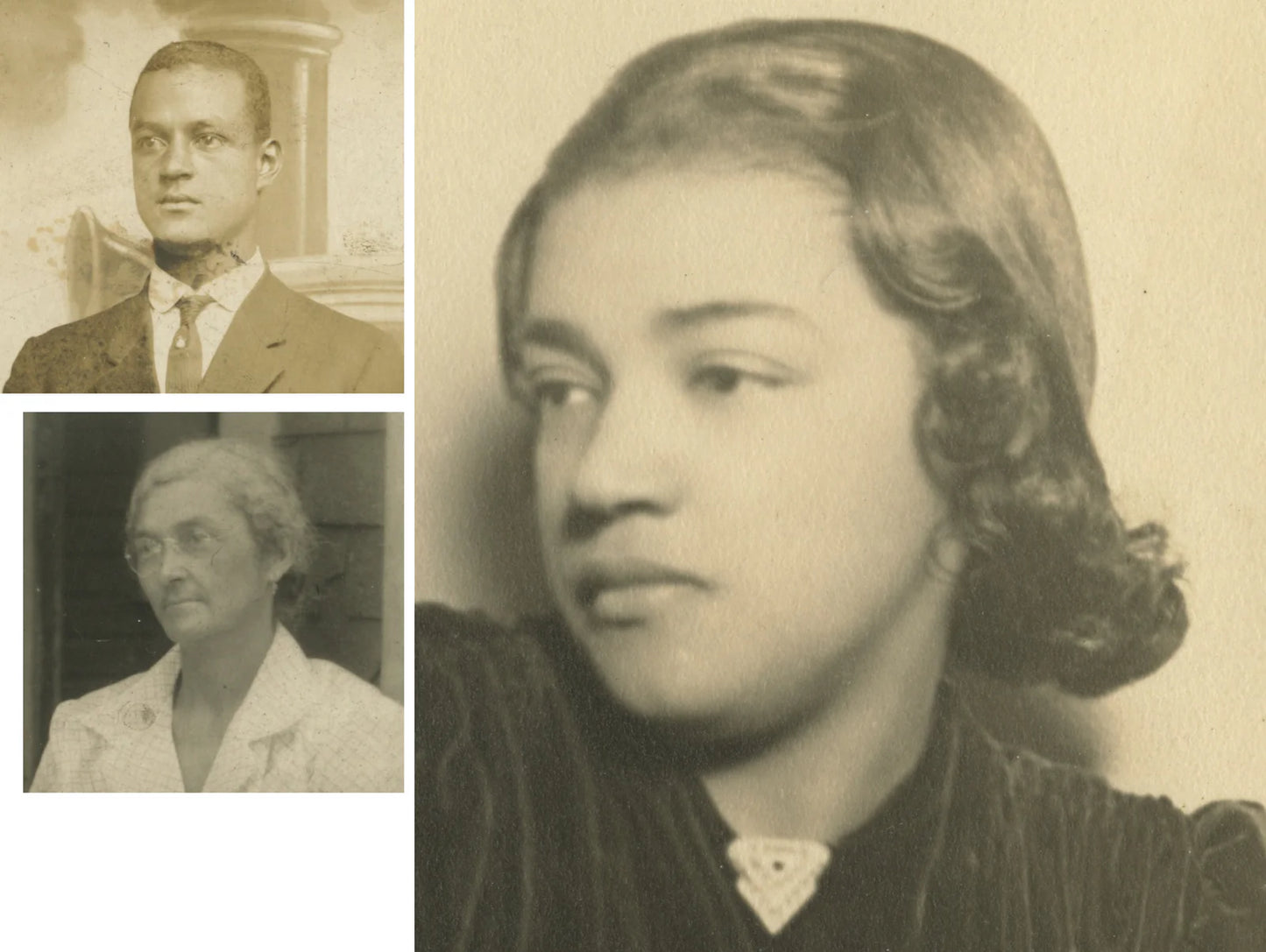AFRICAN AMERICANS SET OF 3 PHOTOS