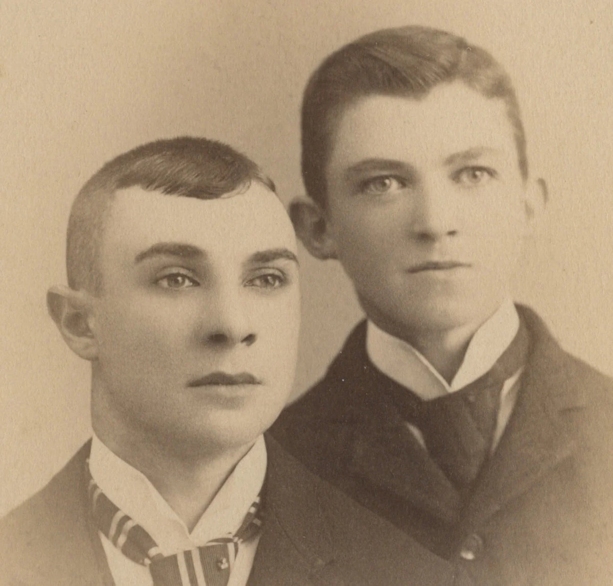 FROM SHAMOKIN, PA, PHOTO 2 WELL-DRESSED MEN, BROTHERS
