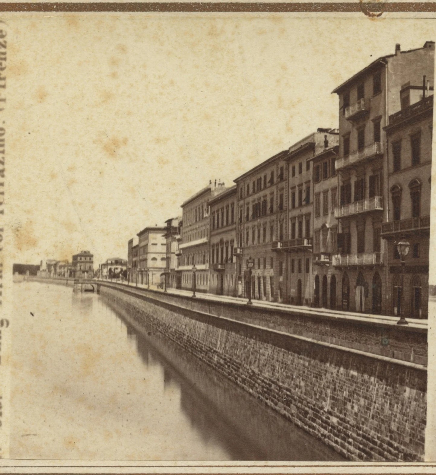 ARCHITECTURE, VINT PHOTO OF ARNO ST FLORENCE