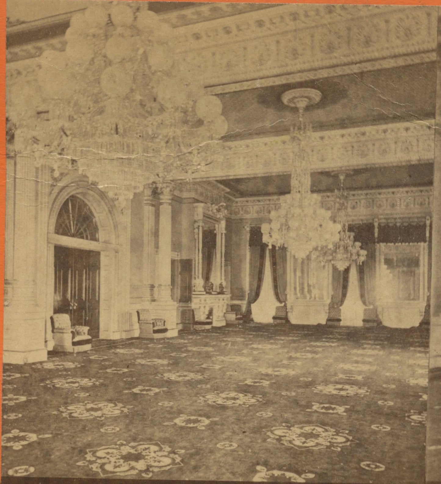 ARCHITECTURE, WASHINGTON DC, VINT PHOTO WHITE HOUSE INTERIOR