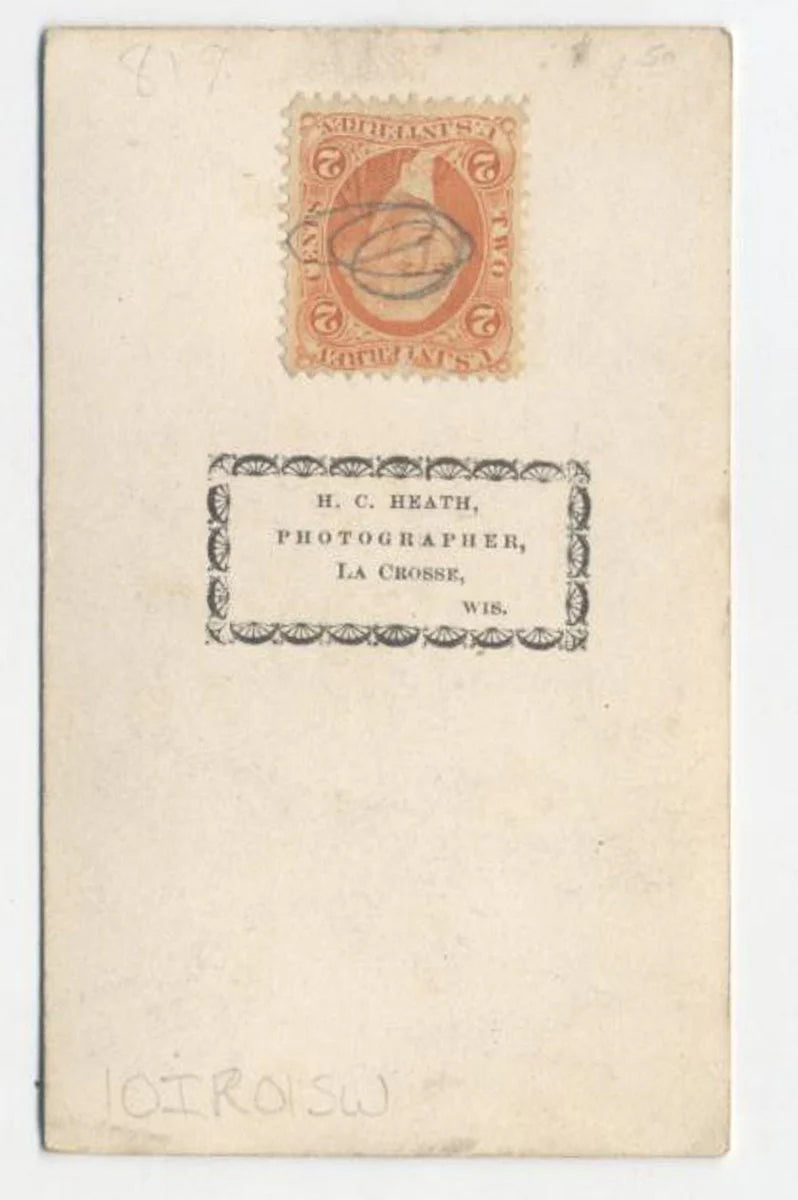 Postmortem CDV Photo Of Baby//Peacefully Sleeping with Letter Block Toys//Civil War Tax Stamp on CDV