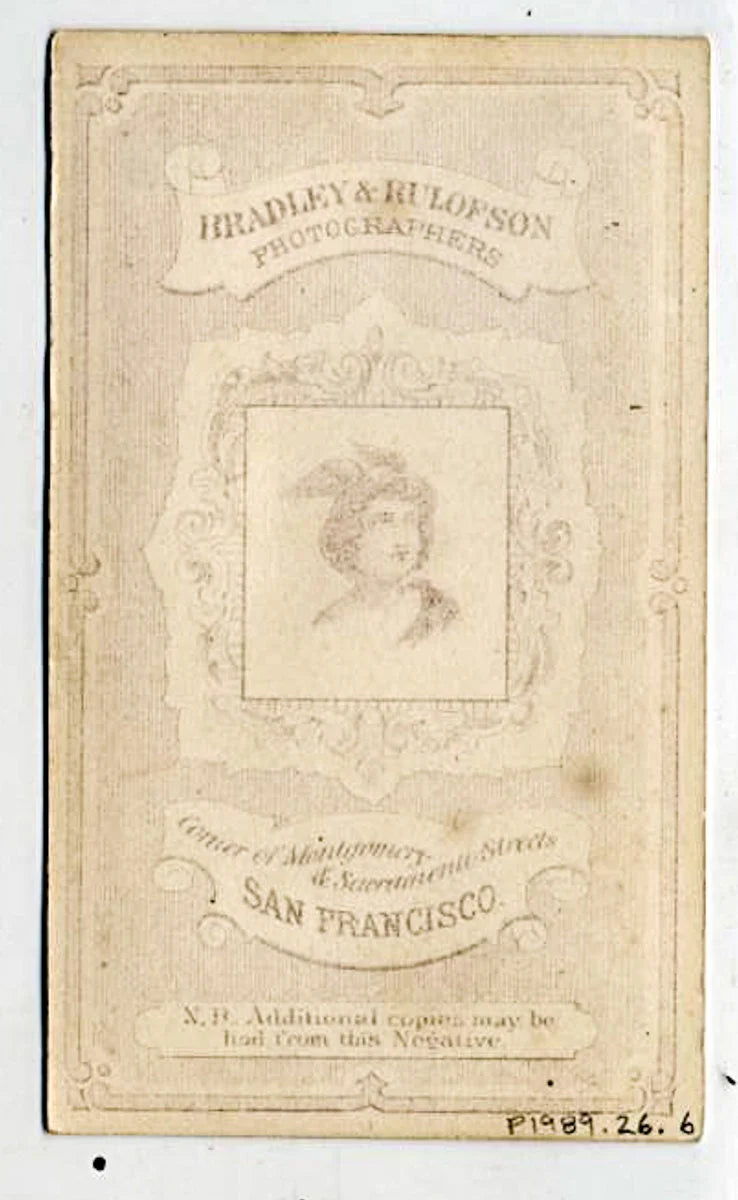 Vintage CDV of Man with Curly Sideburns
