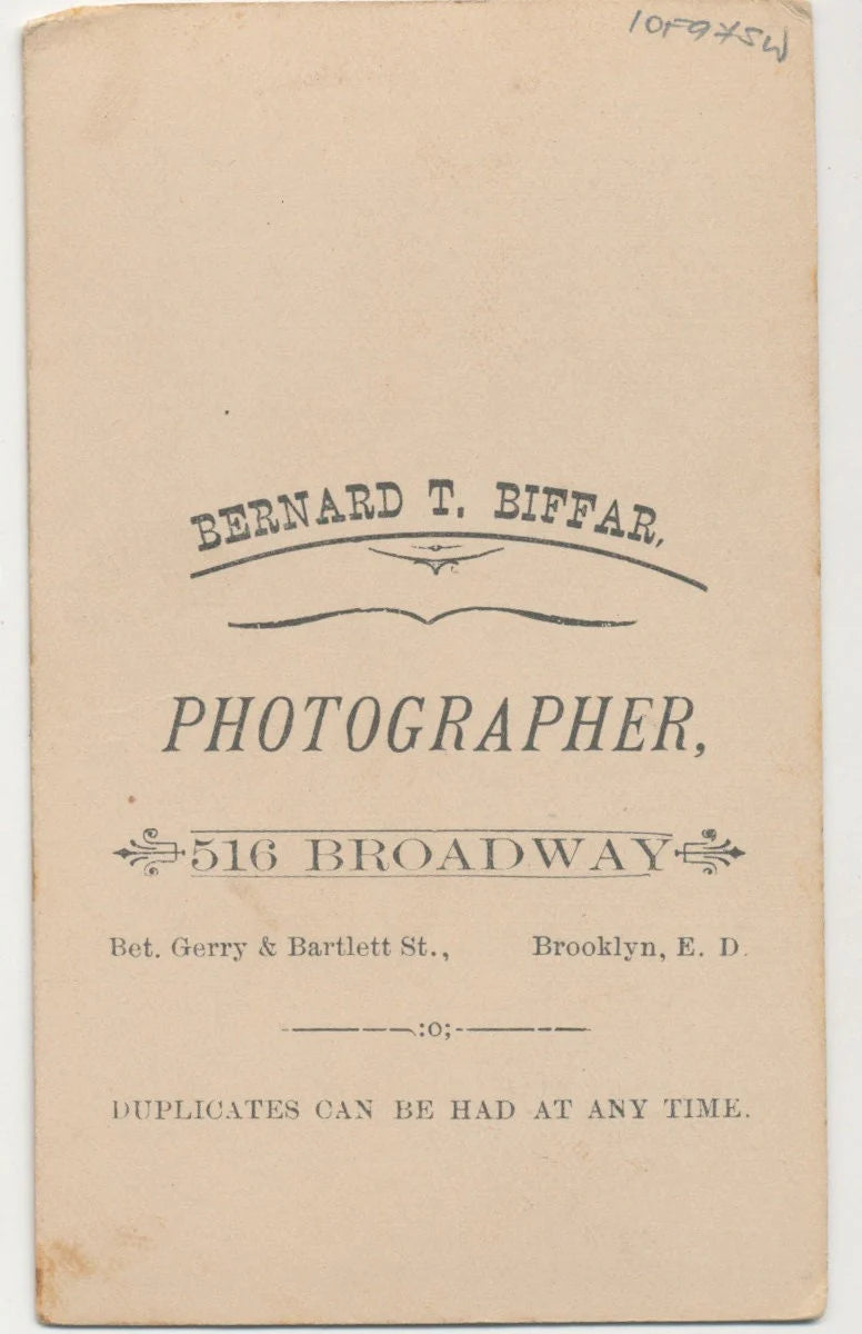Antique CDV Photograph from the 1800s of Little Girl in Plaid Dress//French School Girl Hat//Stunned Face Expression