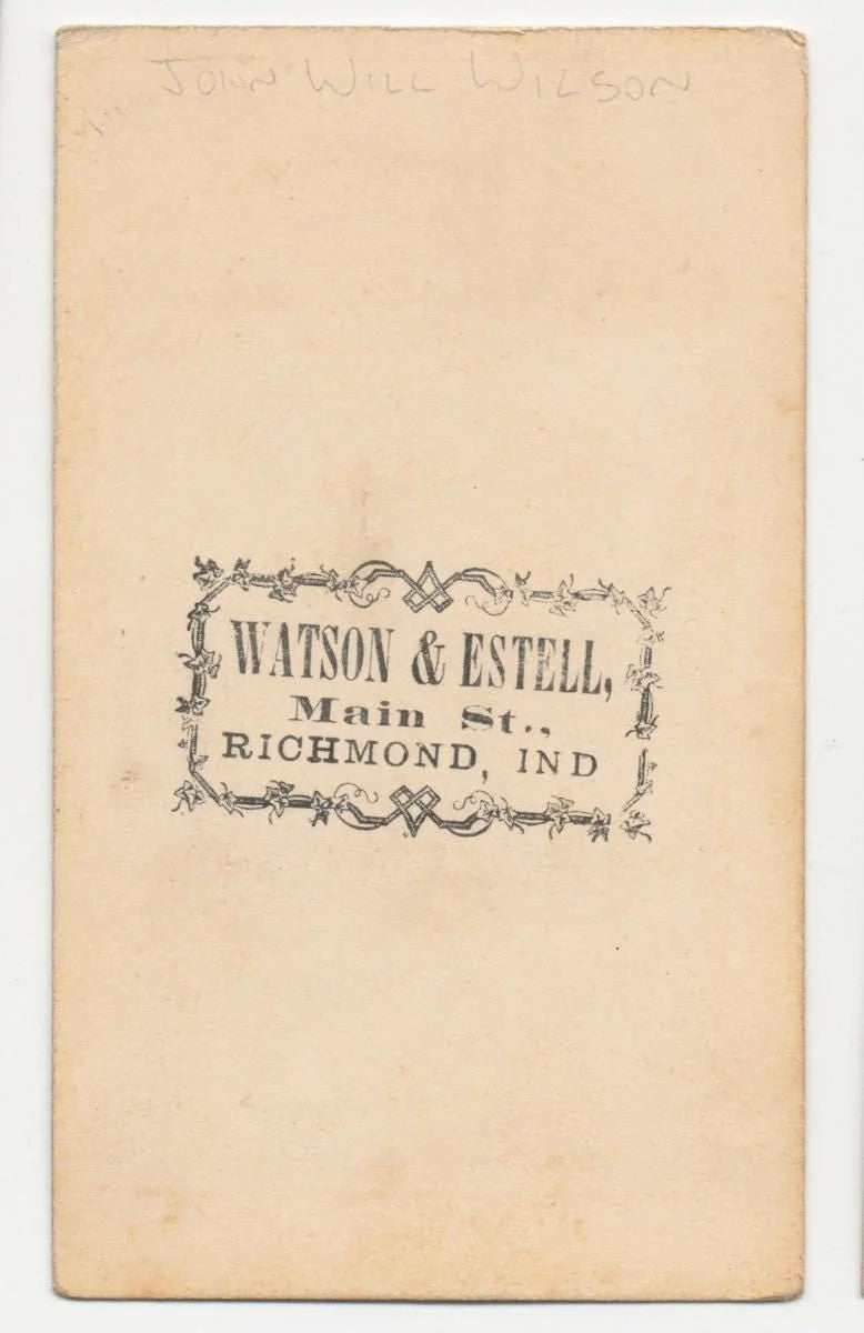 CDV Photo From The 1800s of Young Man In Frock Coat//Man with Unique Wavy