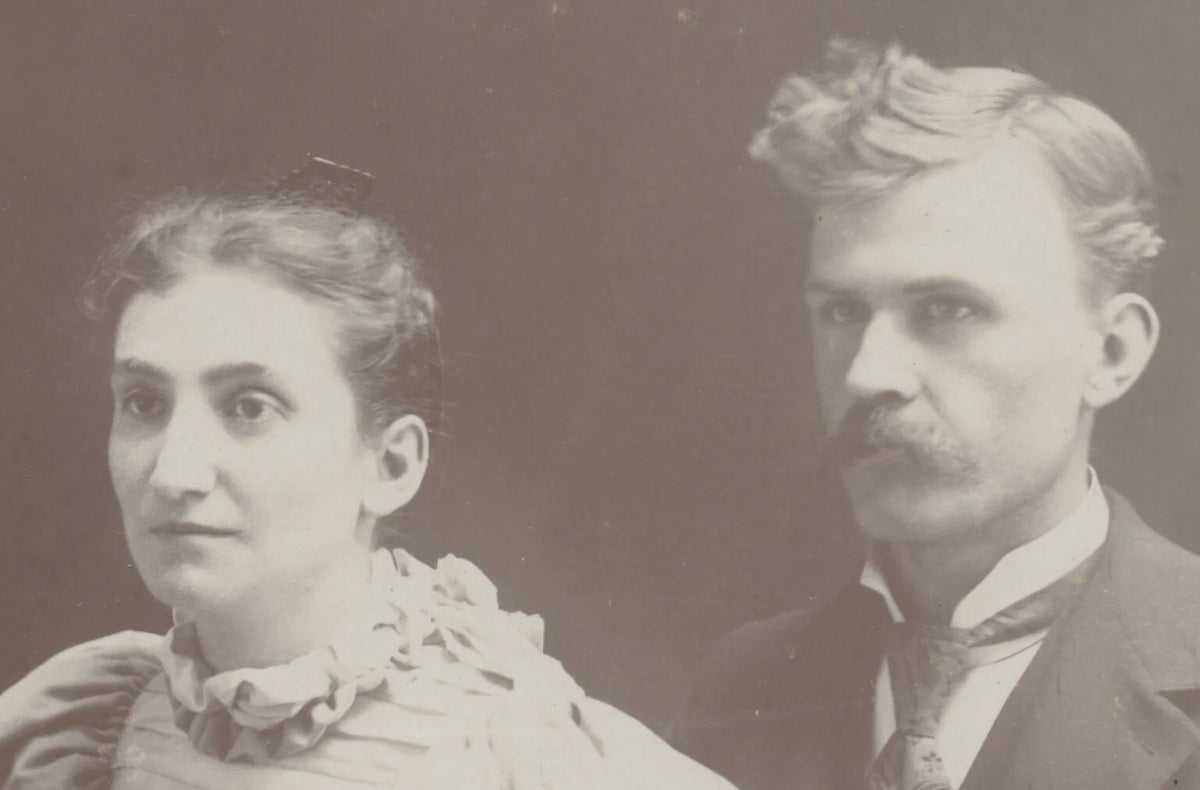 STUDIO PHOTO PORTRAIT OF MAN + WIFE