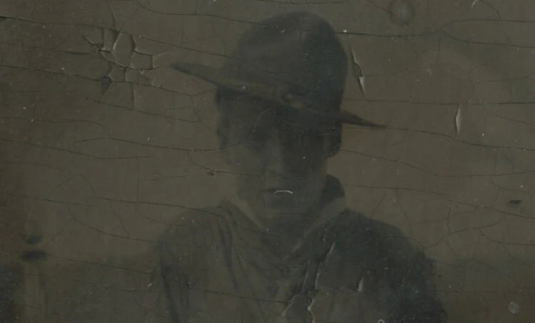 EARLY BOY SCOUT 1/6 PLATE TINTYPE