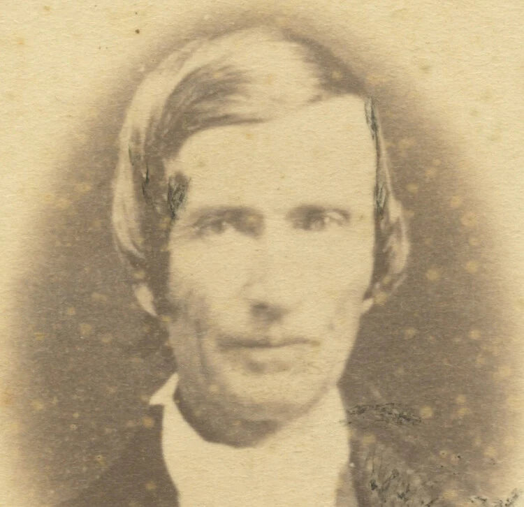 VINT STUDIO PHOTO MAN W/ SWOOSH HAIR