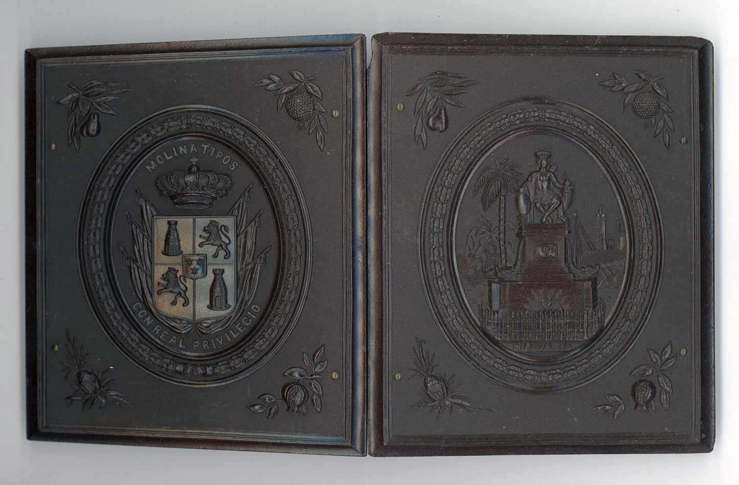 1854 CRISP AMBROTYPE BY TOMLINSON GUTTA PERCHA CASE 1/4 PLATE