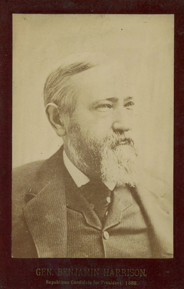 Cabinet Card General Benjamin Harrison Republican Candidate for President 1888