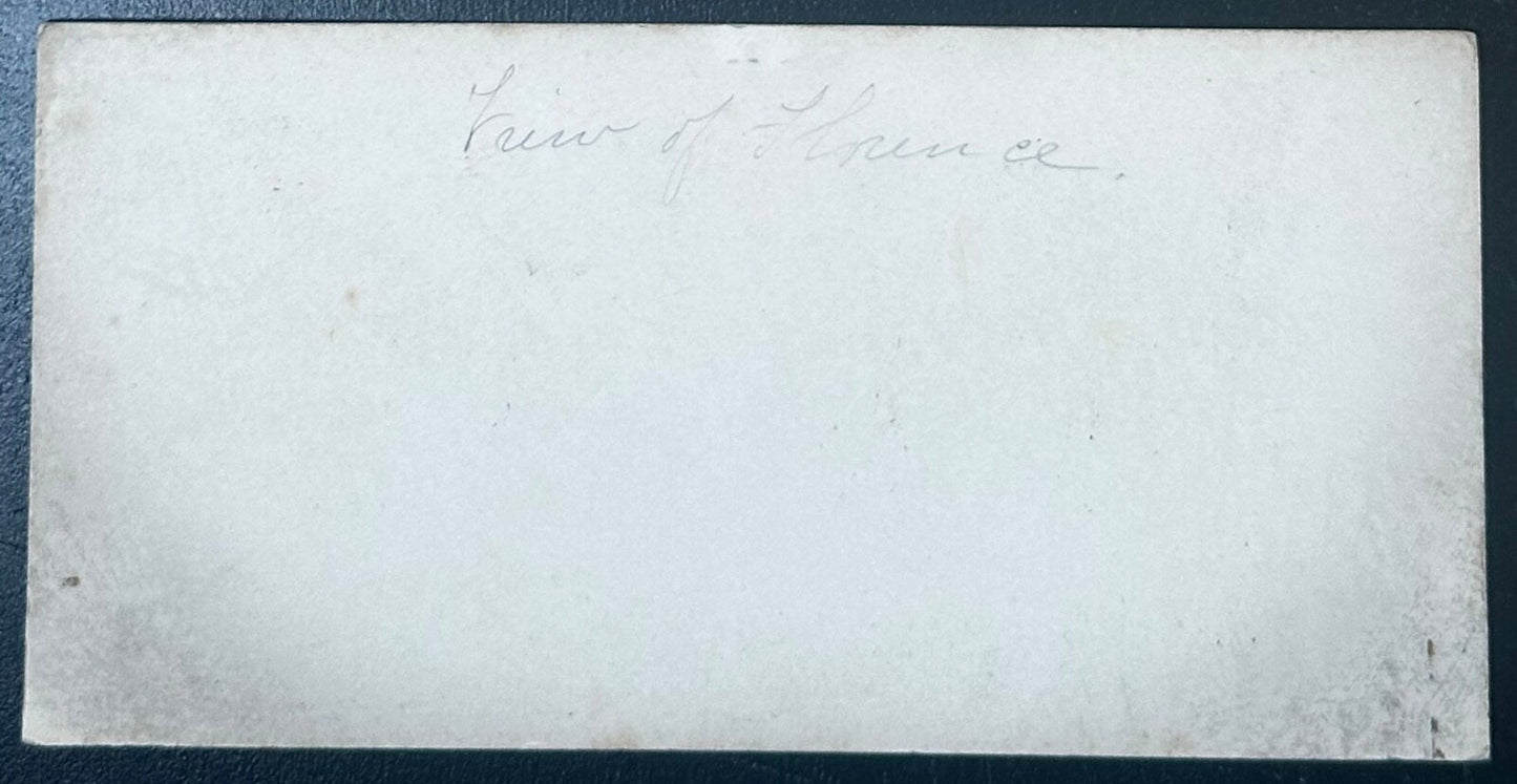Vintage Florence 1867 Stereoview Card - Twin-Image Authentic Photo for