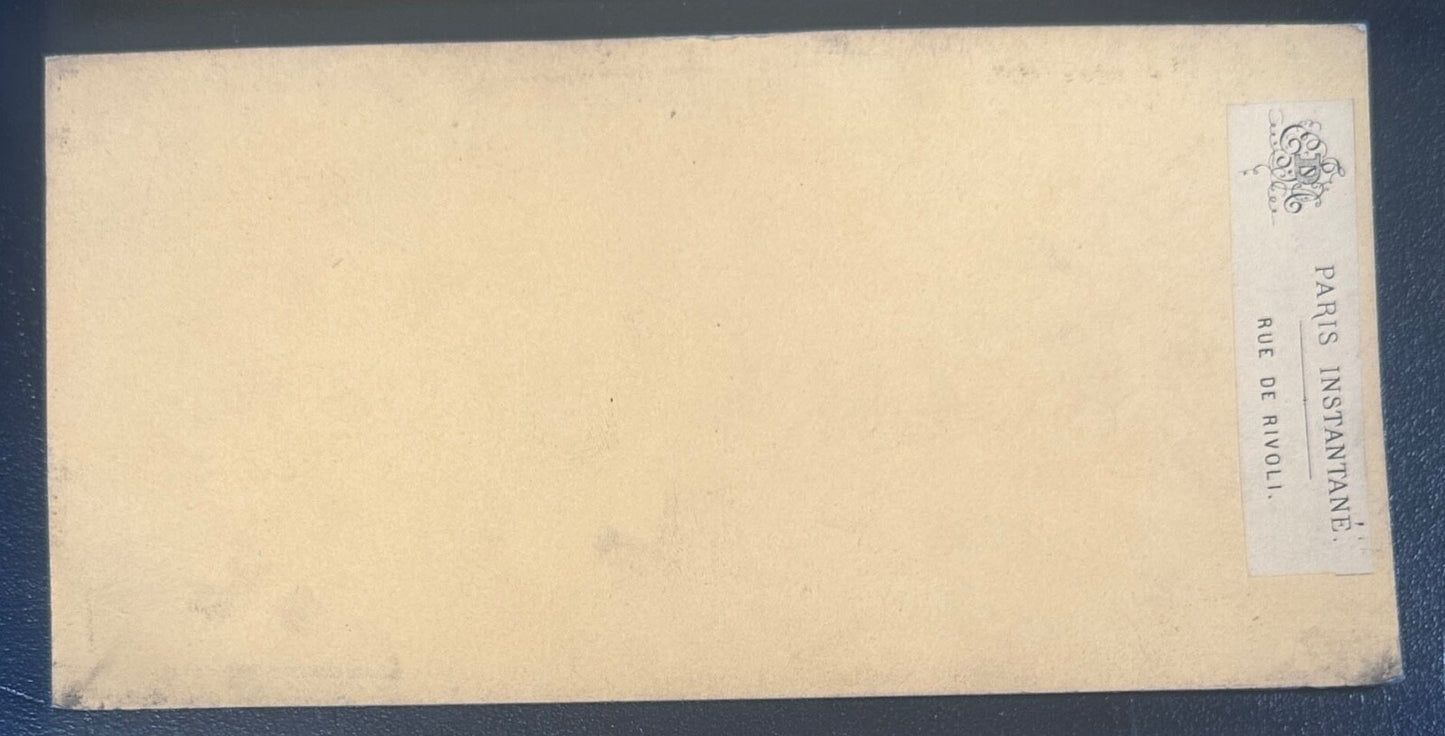 Vintage Stereoview Card: “Rue De Rivoli Paris 1867 “ 3.5x7in