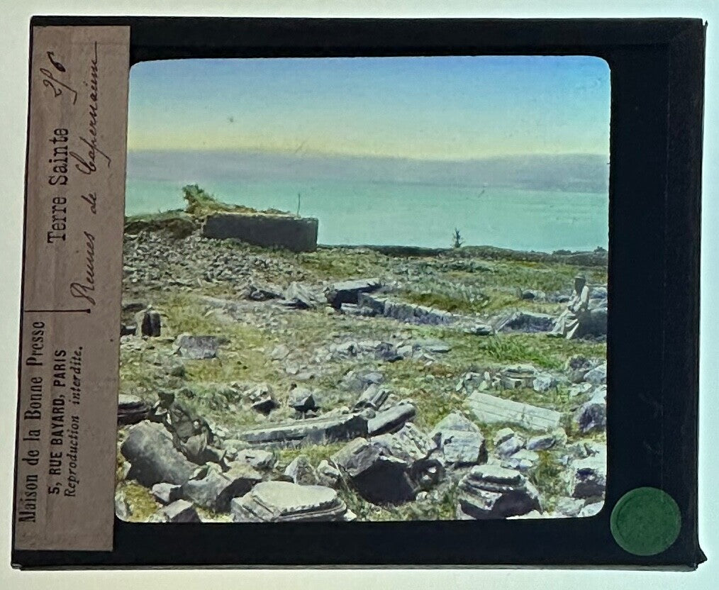 Vintage Lantern Slide Terre Sainte - Holy Land Scene, 3.25x4 in, Authentic