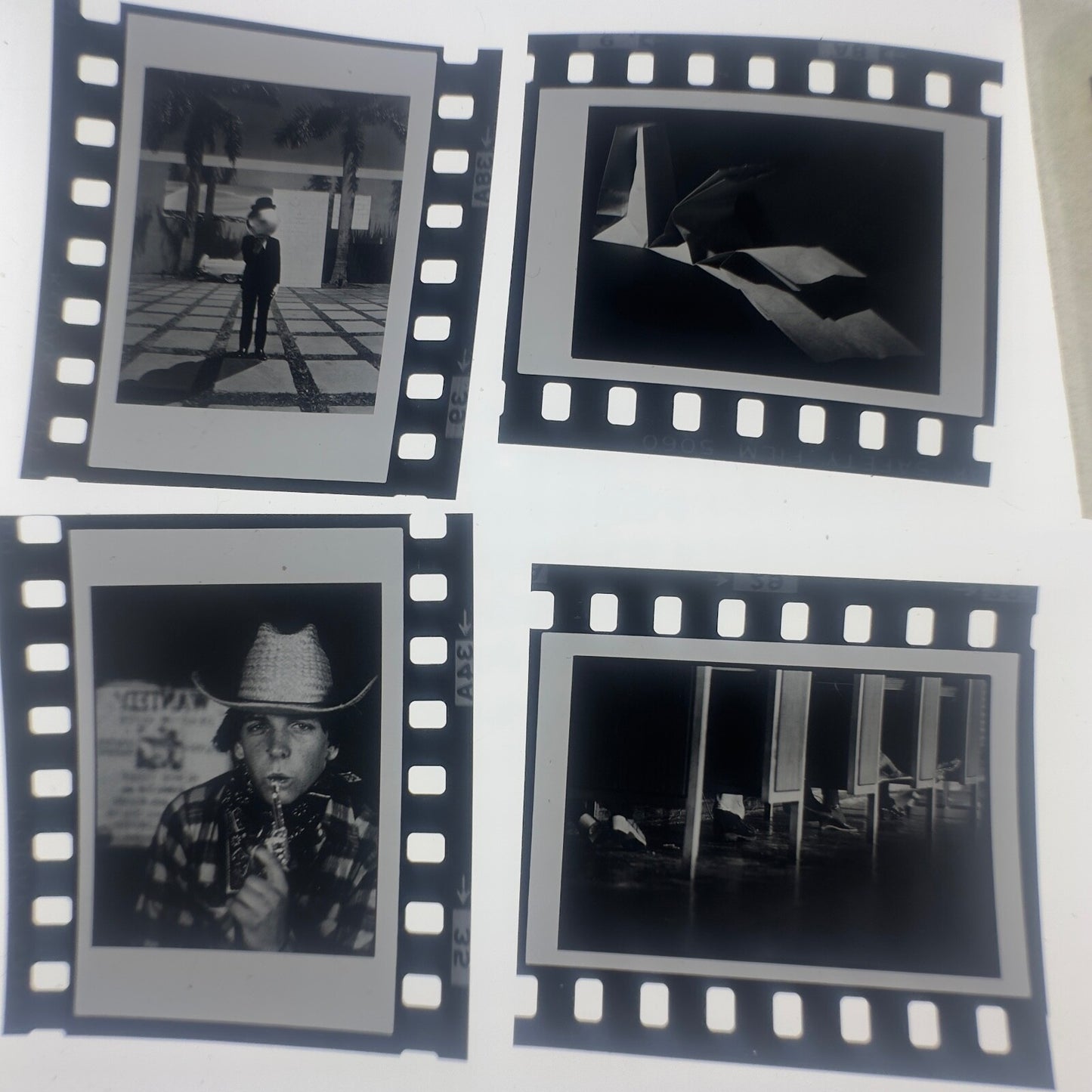 Professional Photography Lot of Unmounted 35mm B&W Slides (100+)