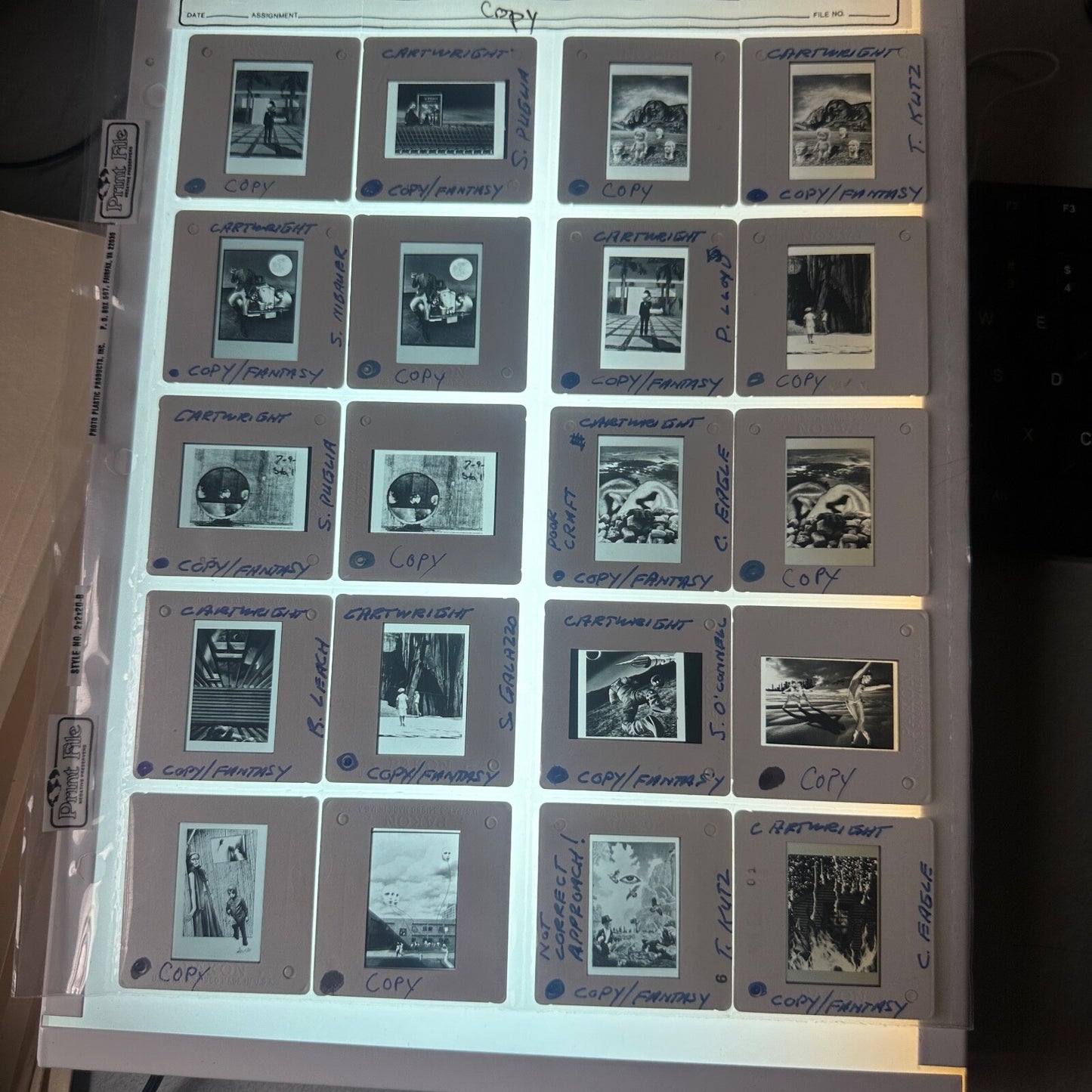 Vintage 35mm Color Slides Lot of 50 - Fantasy Stairwells, Moody Mid-Century