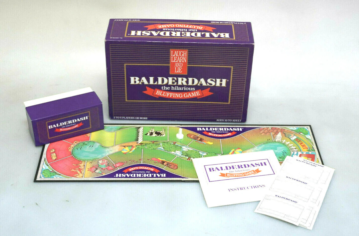 VINTAGE BOARD GAME BALDERDASH THE HILARIOUS BLUFFING GAME 1984