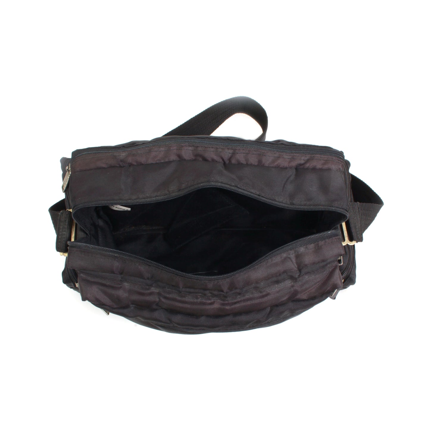 Vintage Camera Carrying Bag Black Nylon With Strap