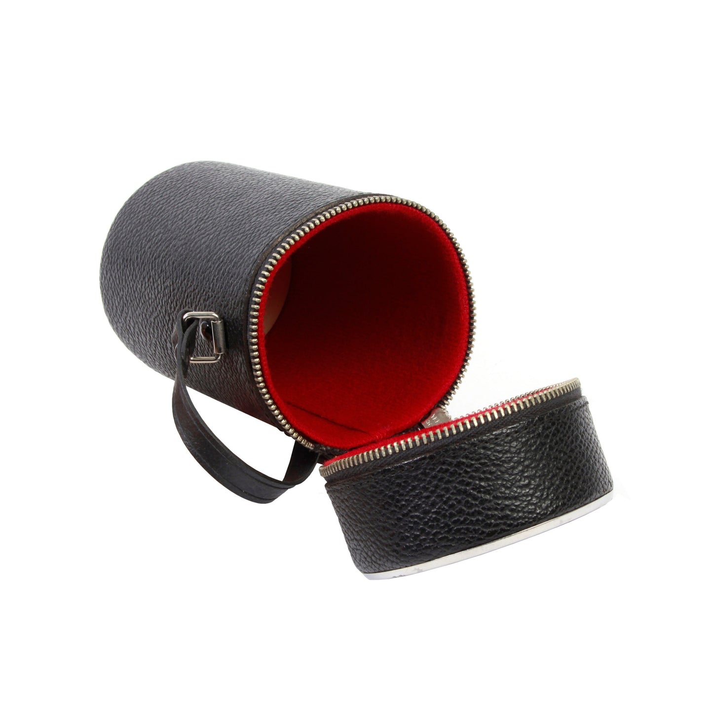 Vintage Soligor Leather Camera Lens Cases Medium Set of Two