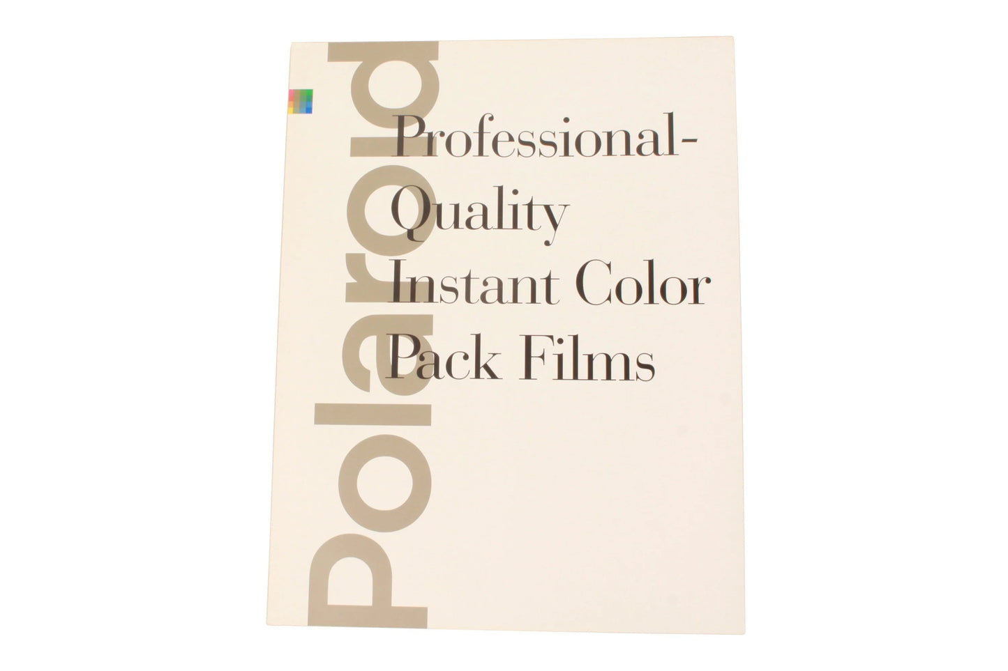 Polaroid Professional Quality Instant Color Pack Films Brochure