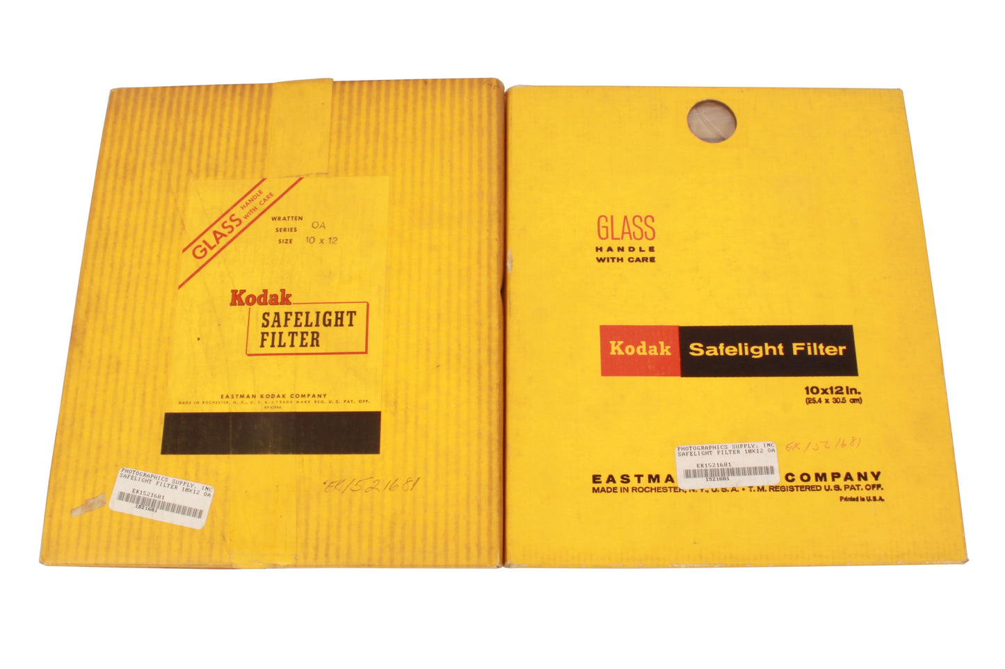 Kodak 10x12 Inches Wratten Series 0A Safelight Glass Filter - Set of 2