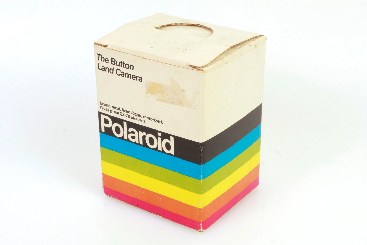 Polaroid "The Button" Land Camera with Box & B+W Film