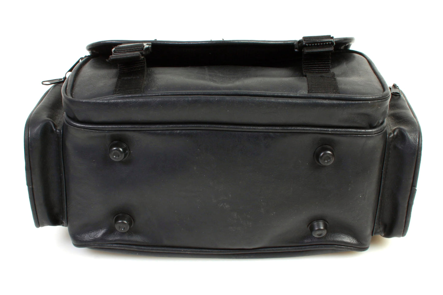 Vintage Leather Camera Bag 1960s Black