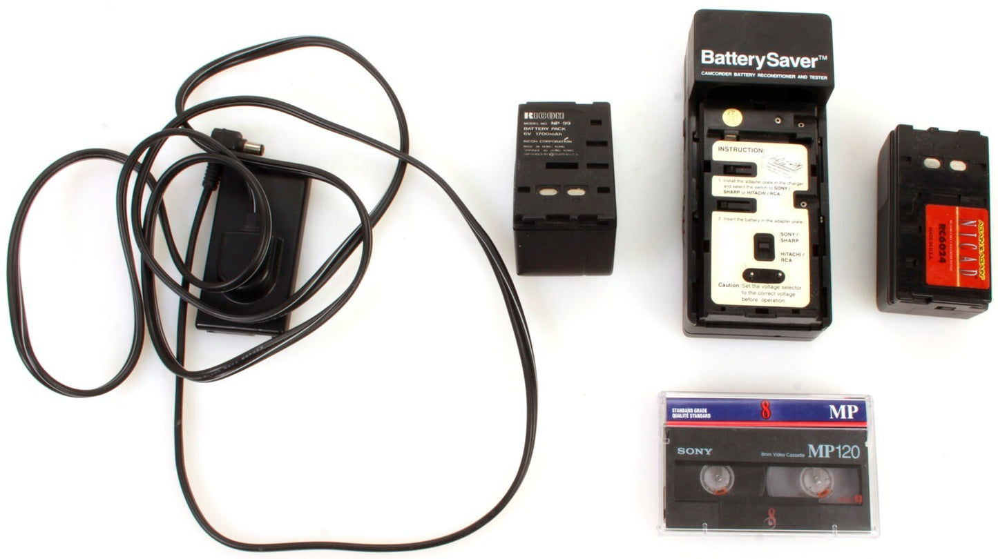 Sony CCD-F40 Video 8 Camera w/ Accessories for Parts or Repair