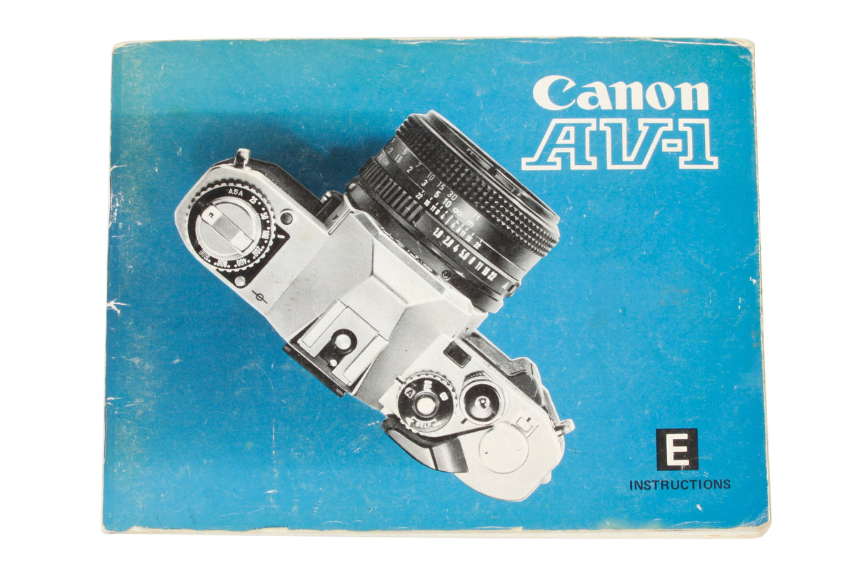 Canon AV-1 Instruction Manual