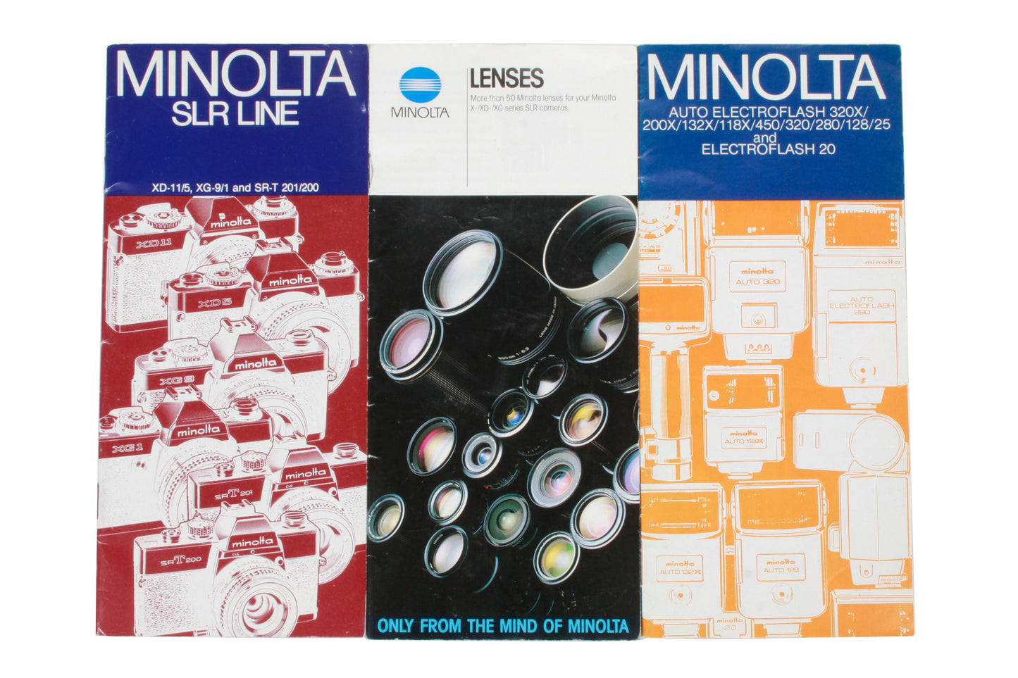 Minolta SLR/Lenses/Flash Guide Brochures -