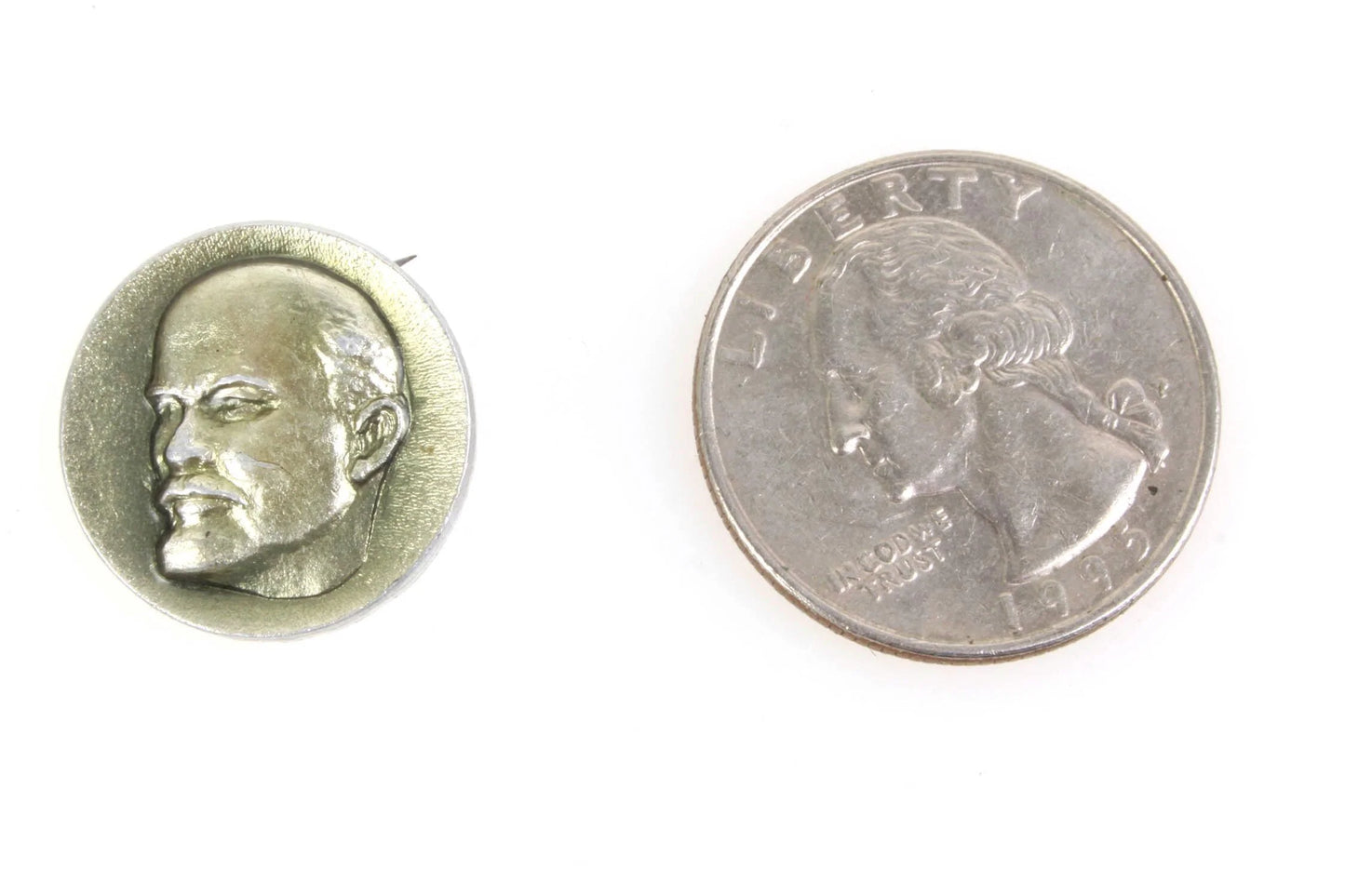 Small circular Lenin Pin