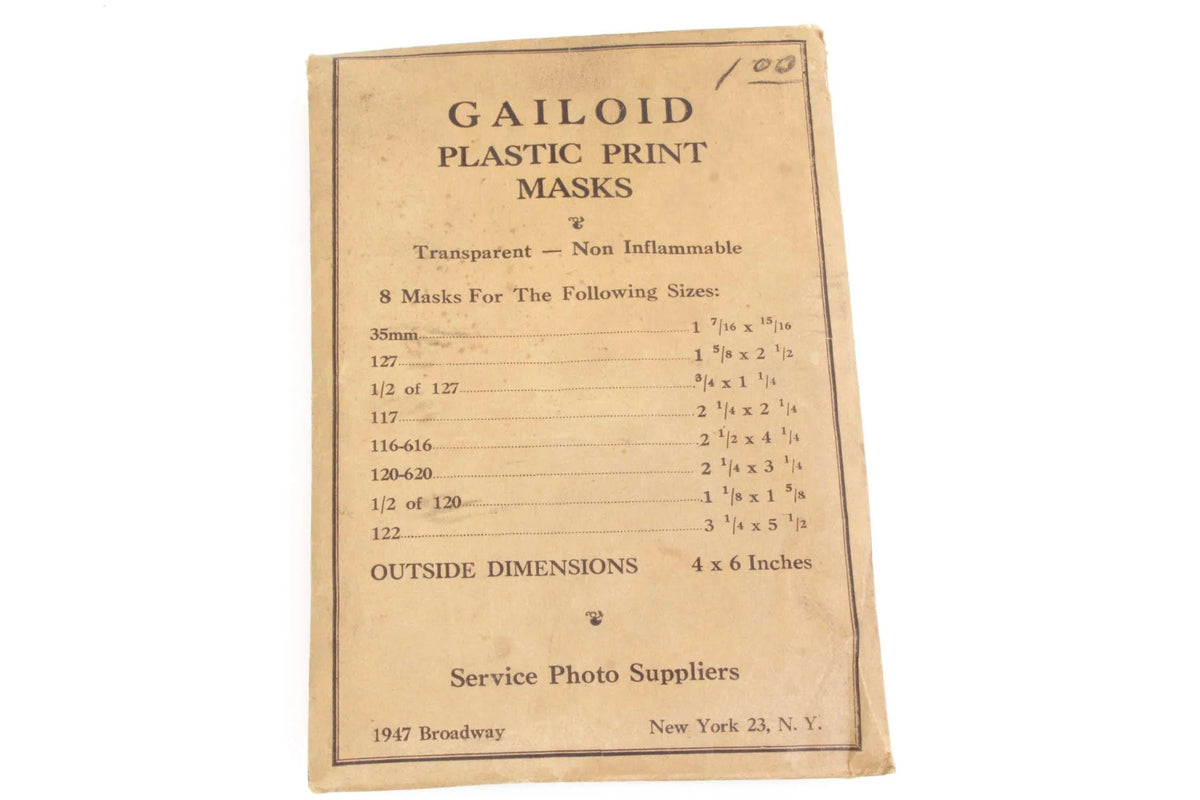 Gailoid B&W Plastic Print Masks 7 Red