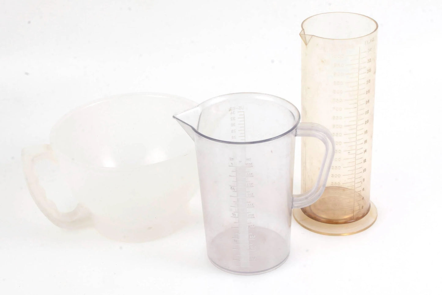 Darkroom Graduated Cylinders and Measuring Bowl, set of 3