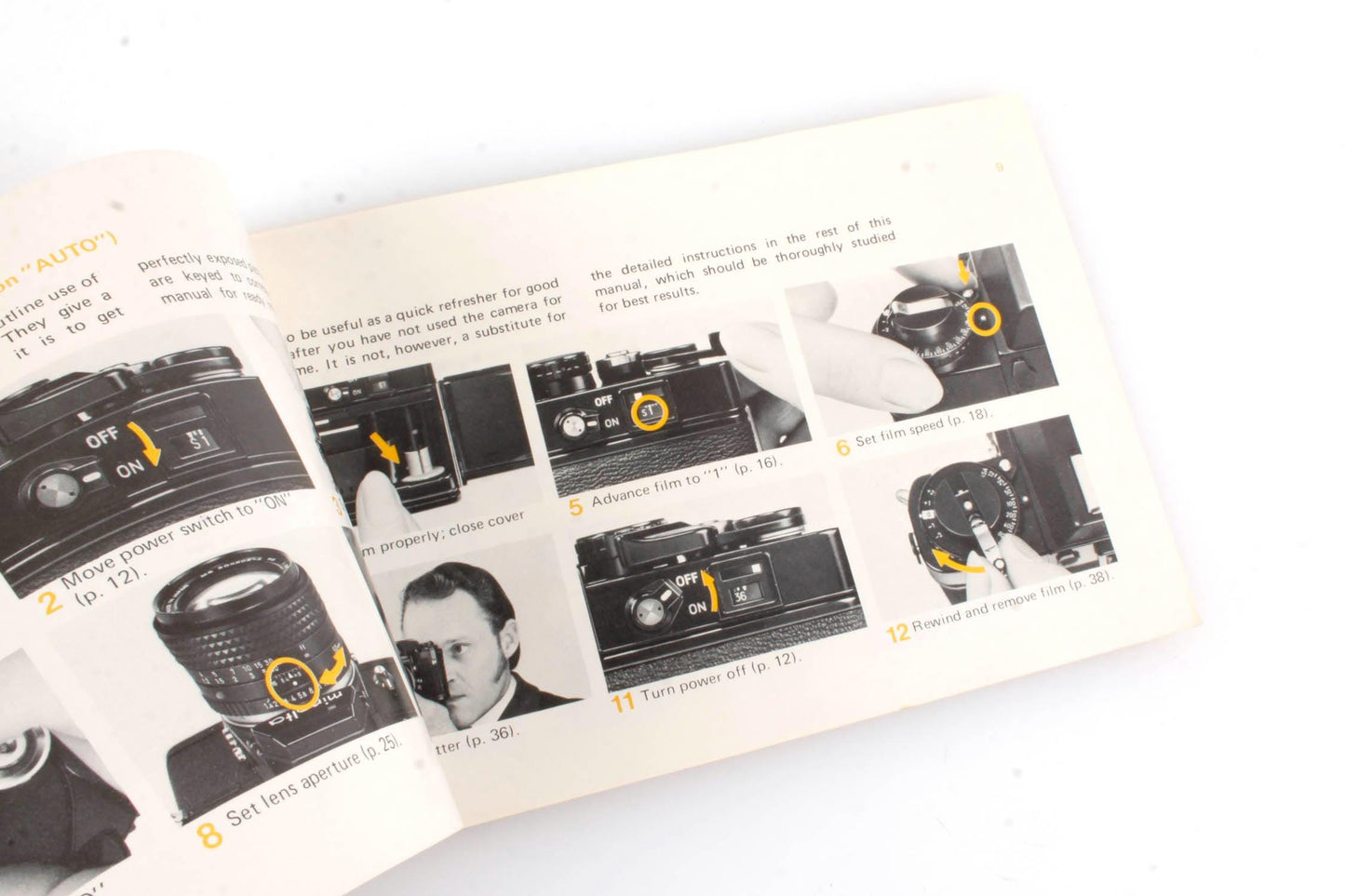 Minolta XE-7 Camera Manual + MD Lens Booklet