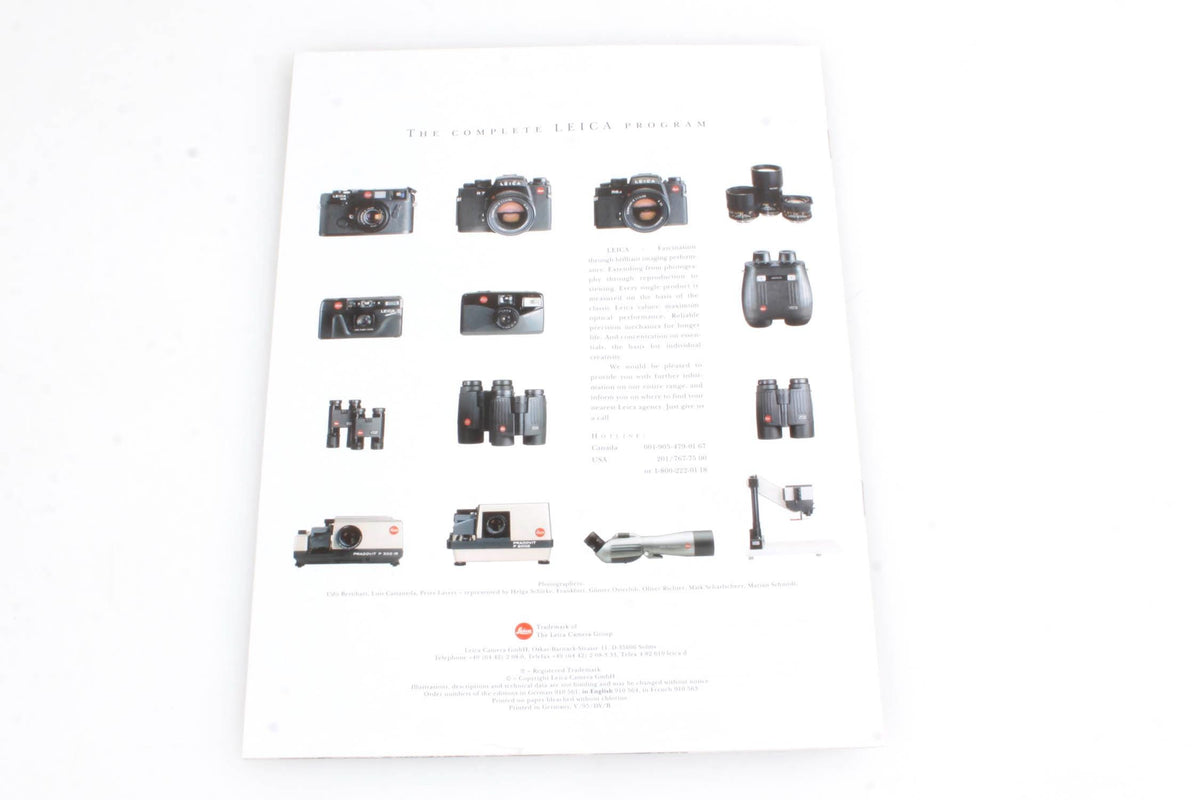 Leica Minilux 35mm Point and Shoot Camera Brochure