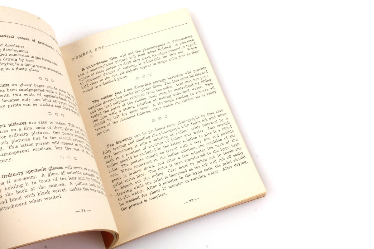 Photographers Handbook from 1938