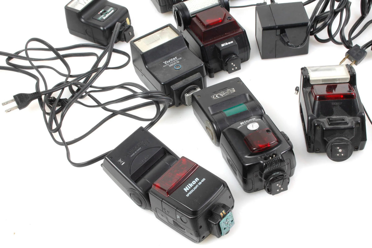 Lot of Broken Camera Flashes PARTS