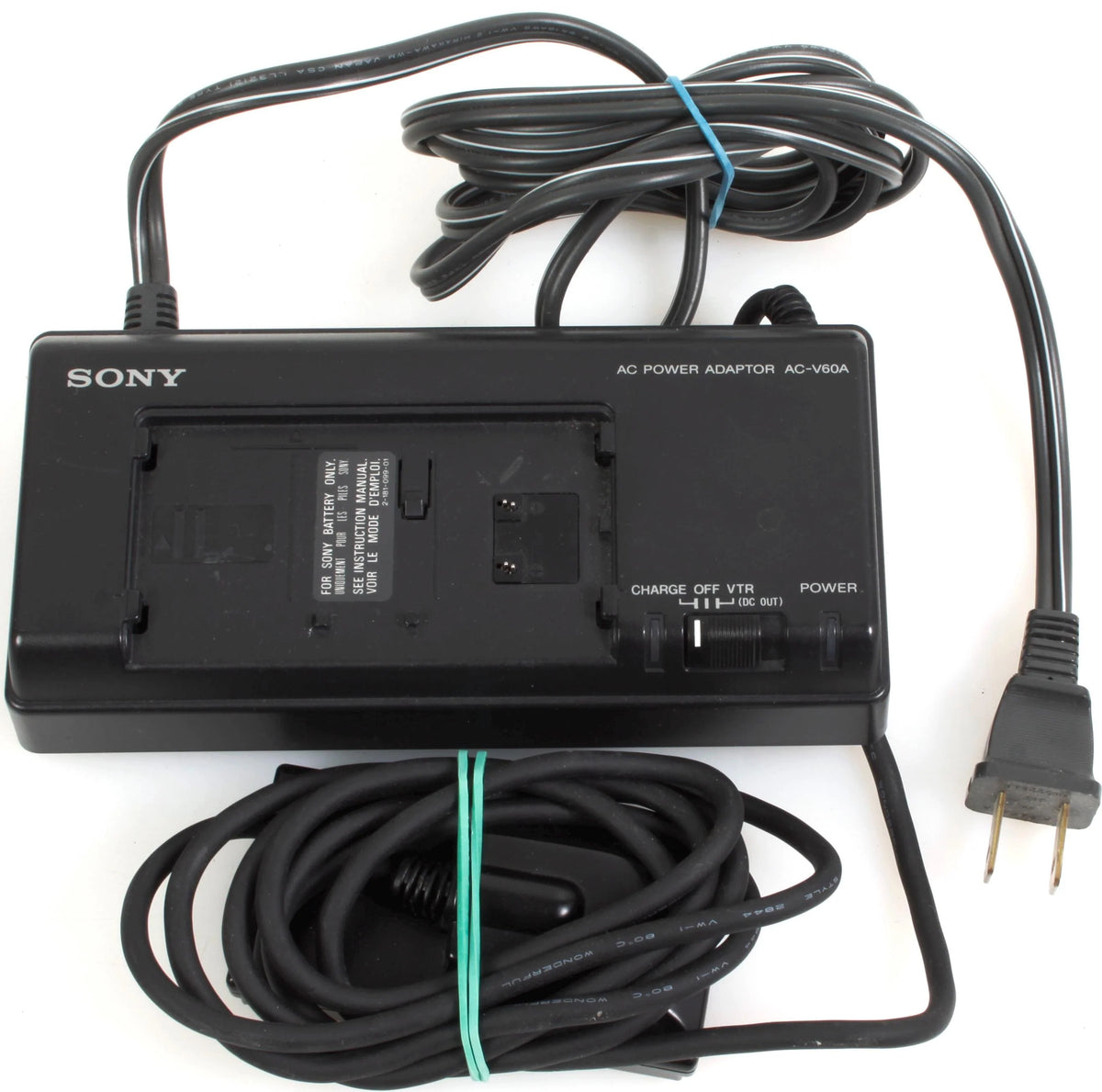 Sony AC-V60A AC Power Adapter Battery Charger for Video 8 CCD-F301