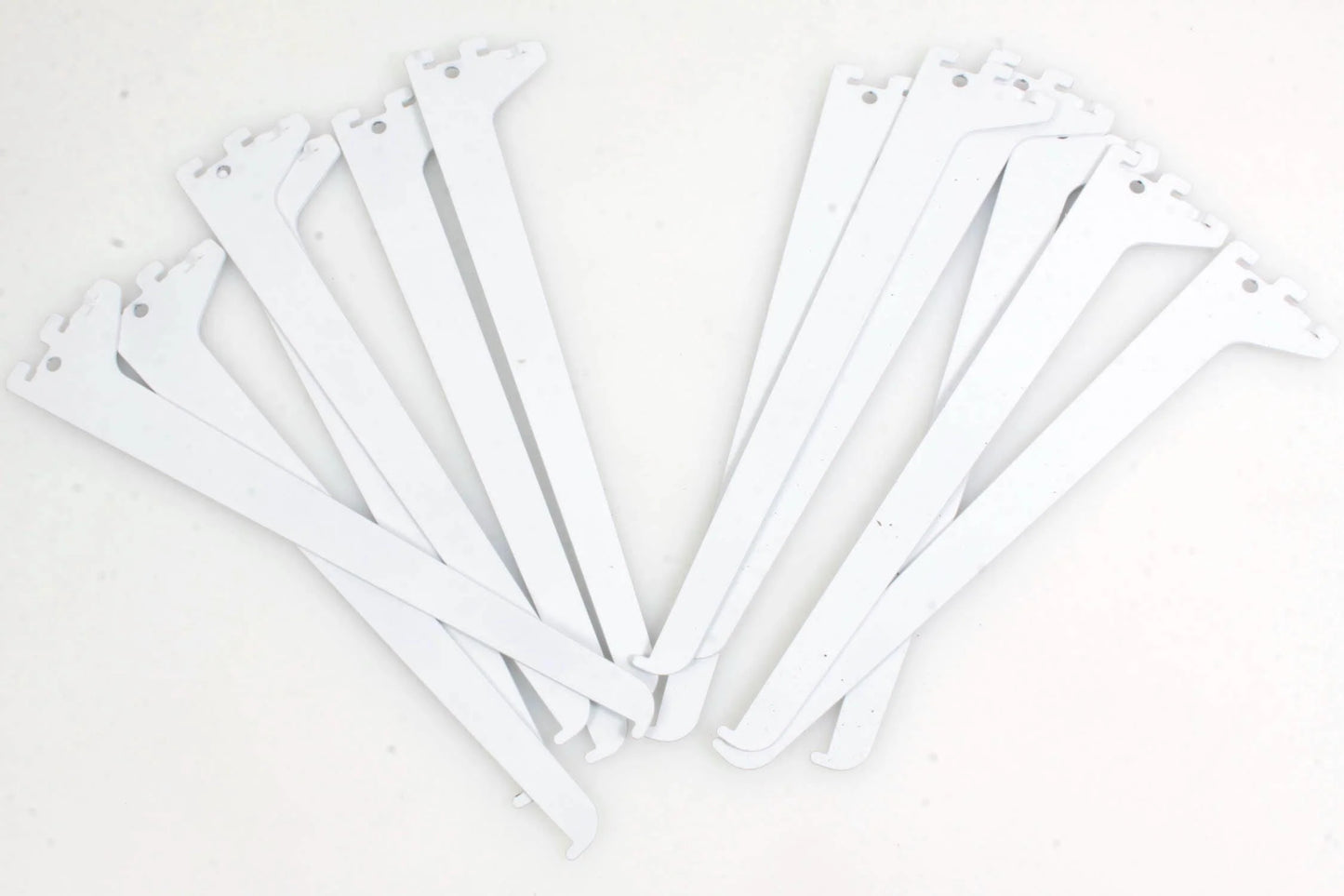 Blulu 12 piece Single Track System Metal Shelf Brackets