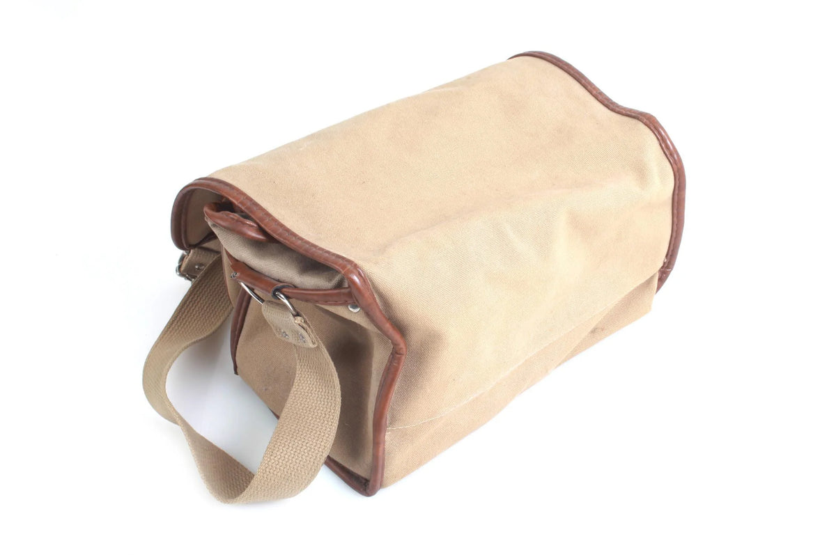 Vintage Camera Bag Beige Canvas