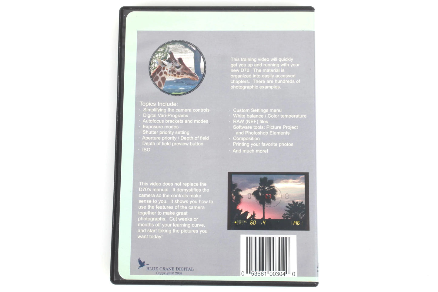 Nikon D70/70s Training DVD