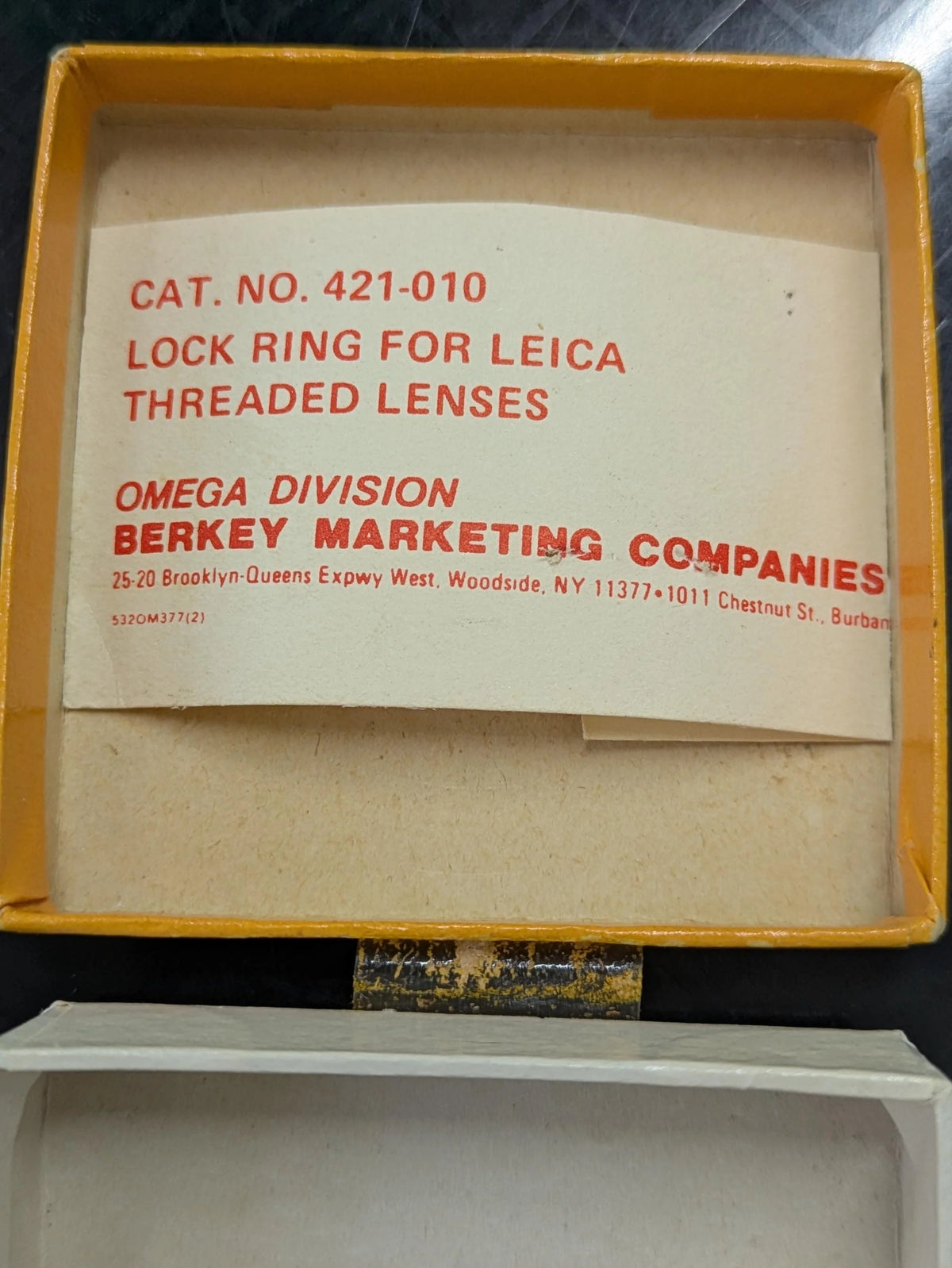 Leica Screw Mount Lens Flange 38mm, in Box