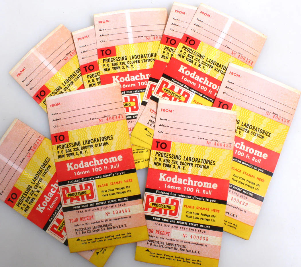 Film Developing Mailers, Vintage Lot of 12