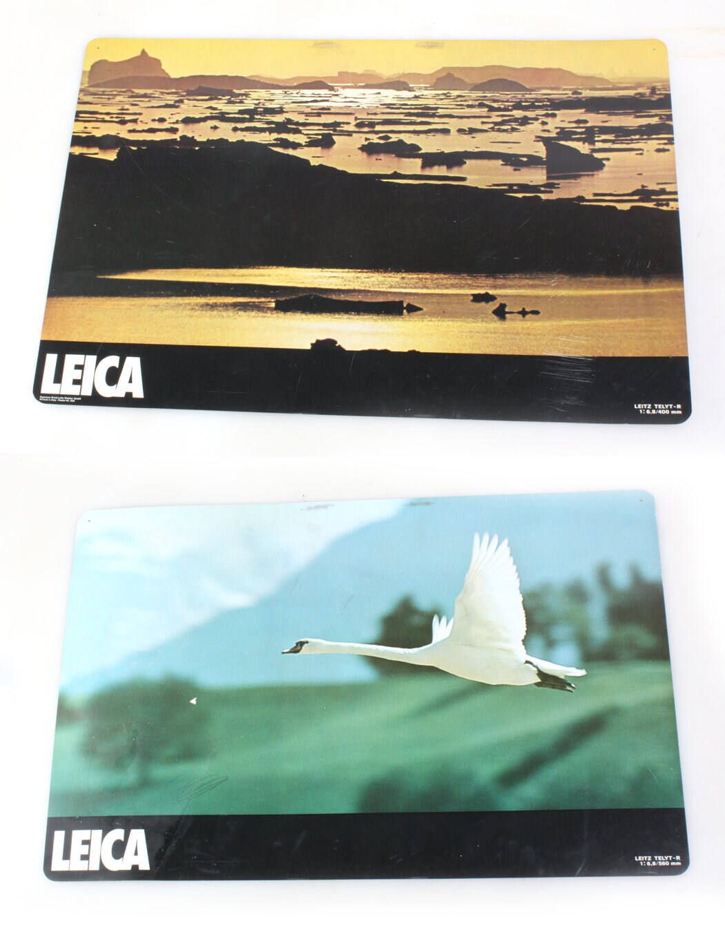 Leica Dual Sided Hanging Lens Advertising Signs Set of 4