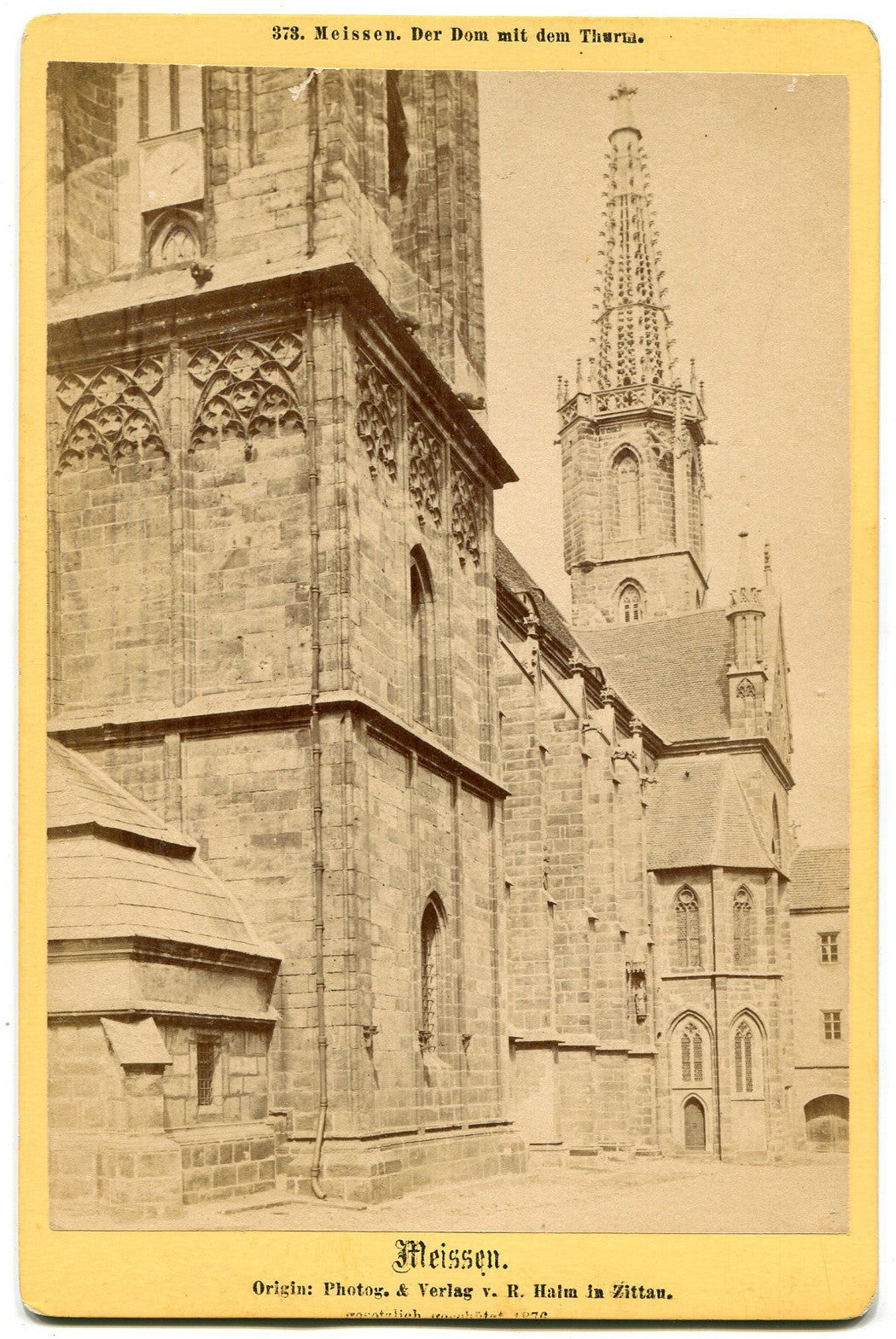 Vintage Cabinet Card: Albrechtsburg Castle Exterior, Germany - Architectural