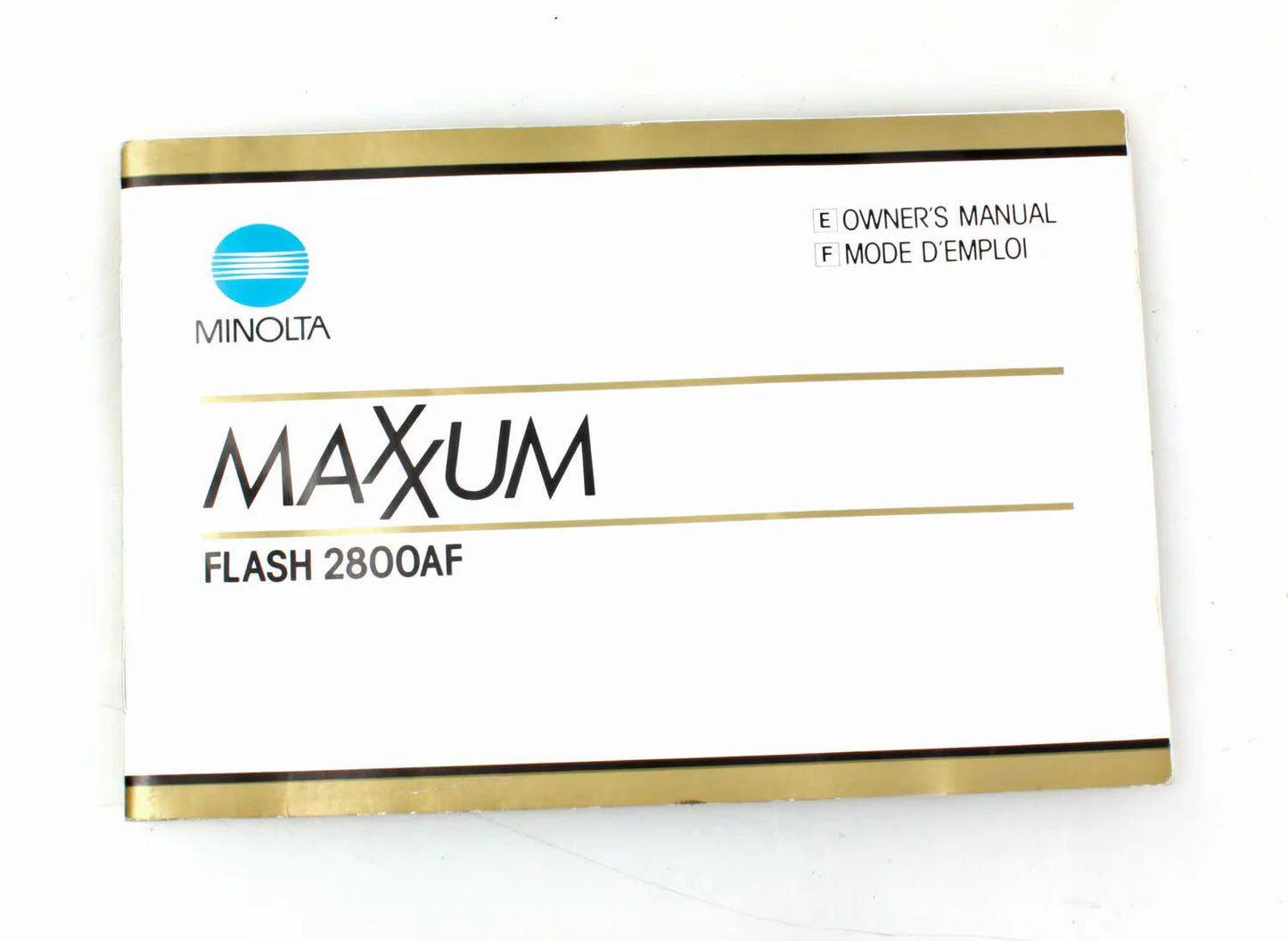 Minolta Maxxum Flash 2800AF Manual