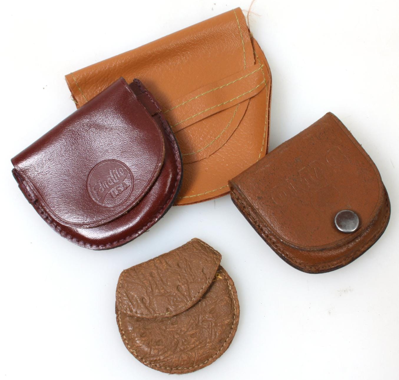 Leather Camera Accessory Cases, Set of 4